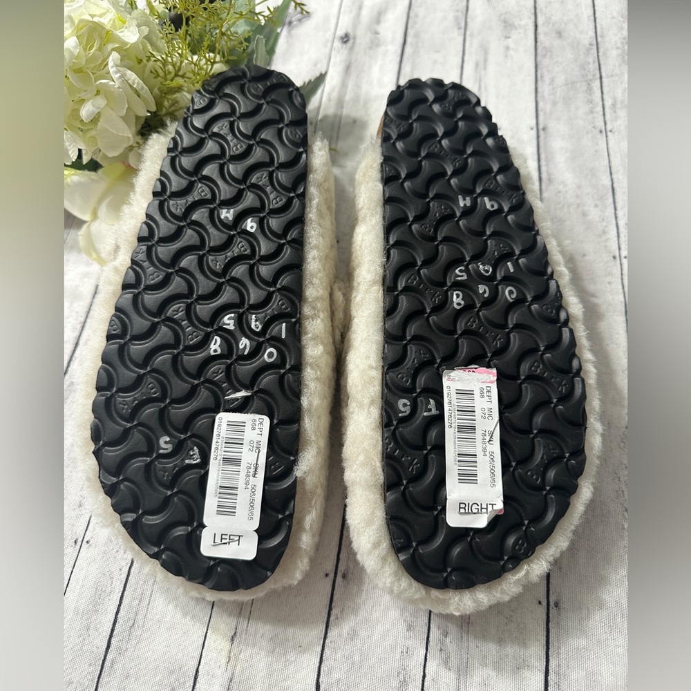 New Birkenstock Boston Big Buckle Teddy Shearling Clogs - Picture 10 of 14